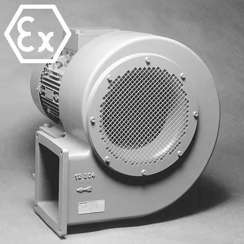 Центробежный взрывозащищенный вентилятор низкого давления D 09 - ATEX Центробежный взрывозащищенный вентилятор низкого давления D 09 - ATEX